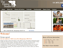 Tablet Screenshot of abqdancestudio.com